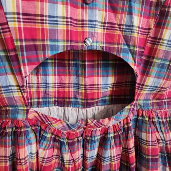 POLO RALPH LAUREN | Girls plaid dress pink sz 16 - Picture 4 of 5